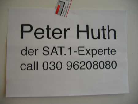 Peter Huth, der SAT1 Experte