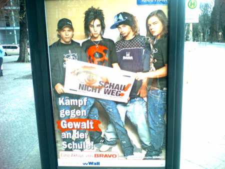 Tokio Hotel gegen Gewalt an der Schule